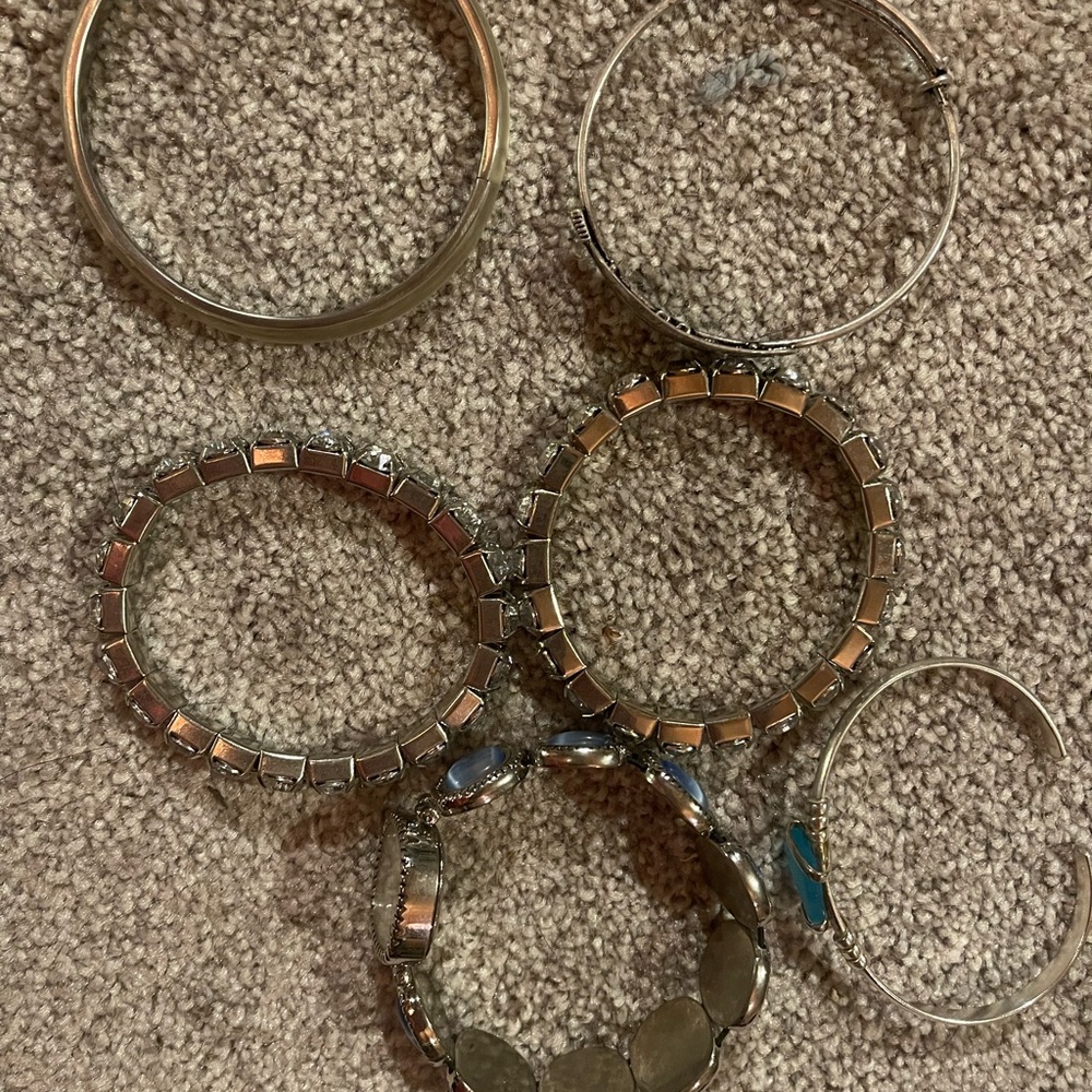 Bundle of 5 bracelets and fashion watch bracelet